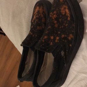 Black custom made vans